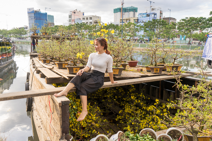 The Floating Flower Market of Ben Binh