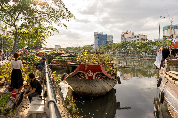 The Floating Flower Market of Ben Binh