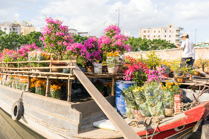 The Floating Flower Market of Ben Binh