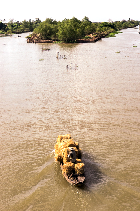 An Binh Island Vietnam farmer boat